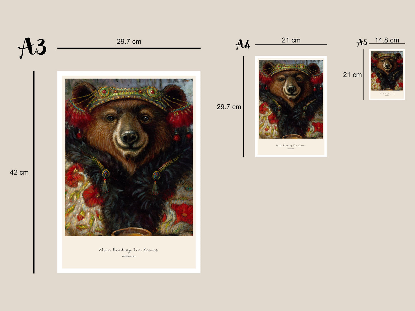 Elsie Reading Tea Leaves Art Poster