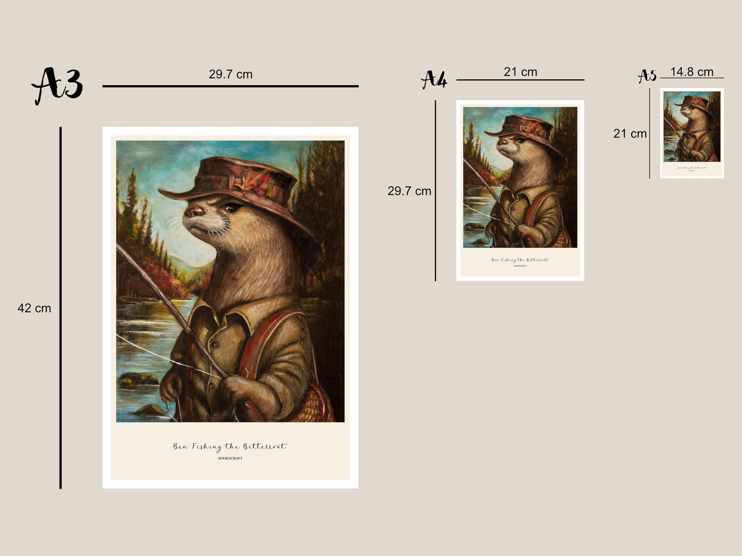 Ben Fishing the Bitterroot Art Poster