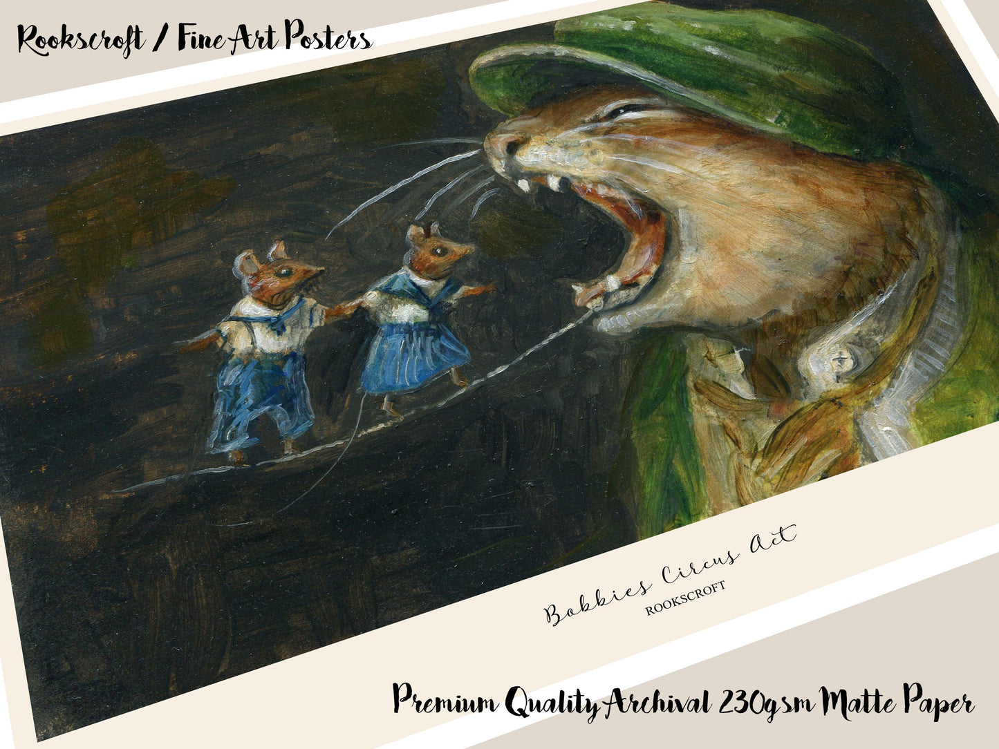 Bobbies Circus Act Art Poster
