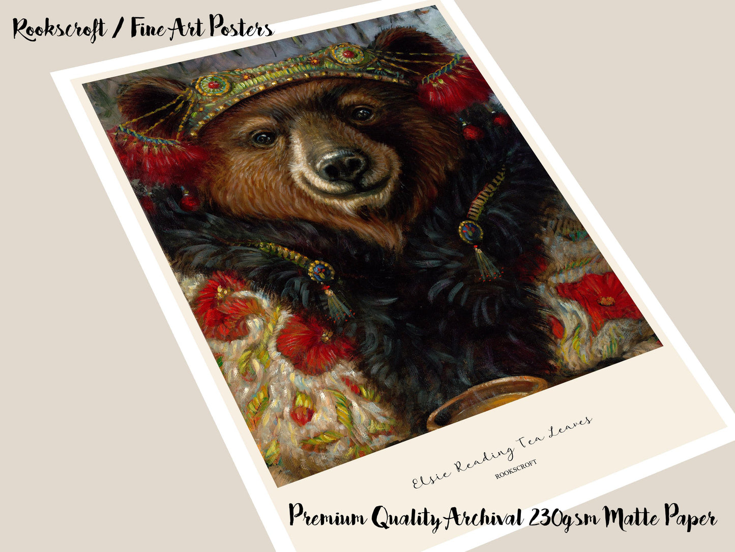 Elsie Reading Tea Leaves Art Poster