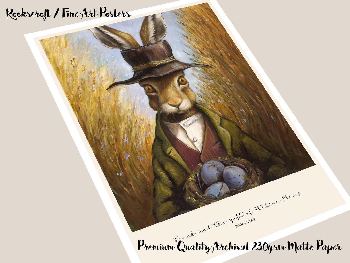 Frank and the Gift of Italian Plums Art Poster