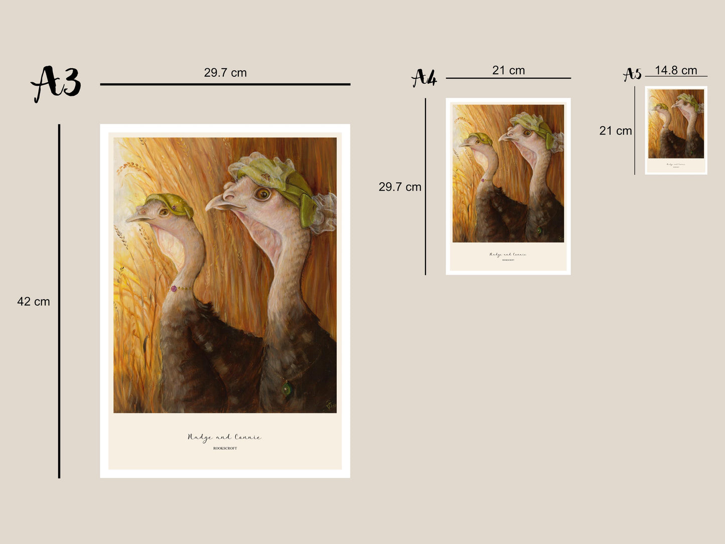 Madge and Connie Art Poster