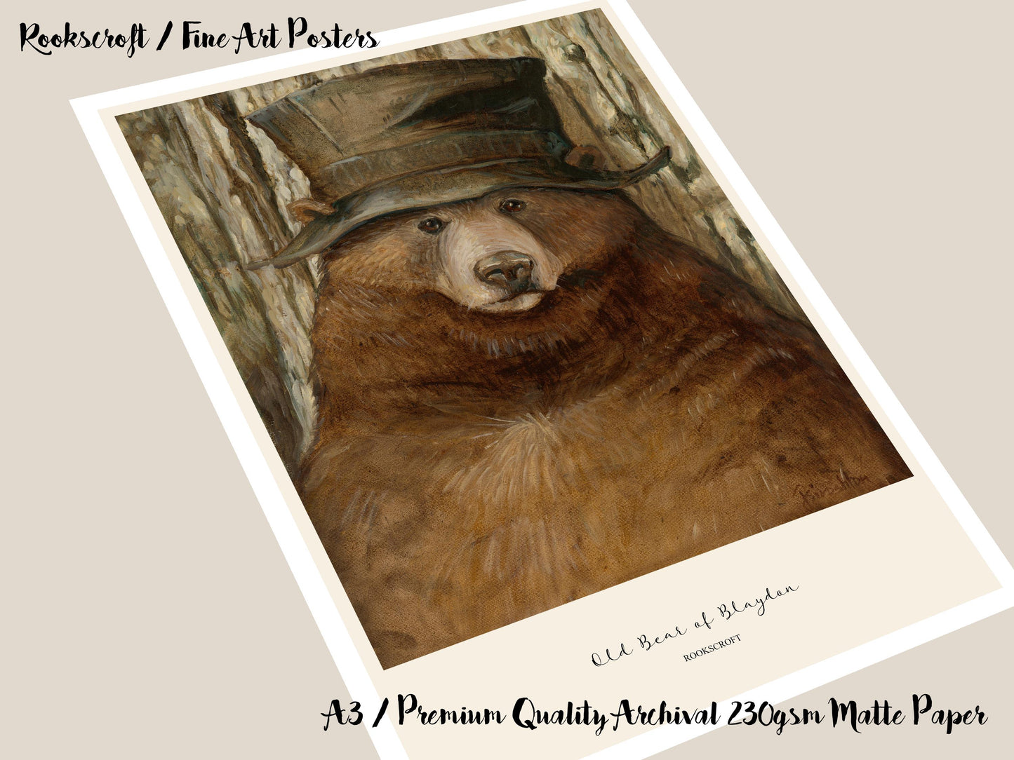 Old Bear of Blaydon Art Poster