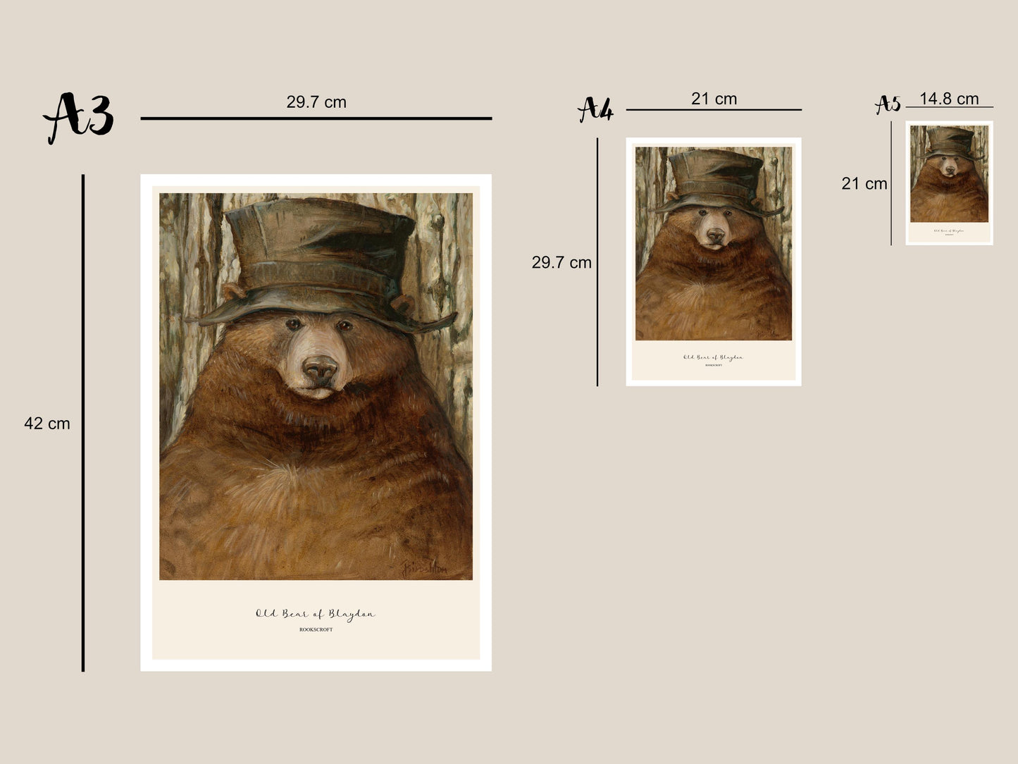 Old Bear of Blaydon Art Poster