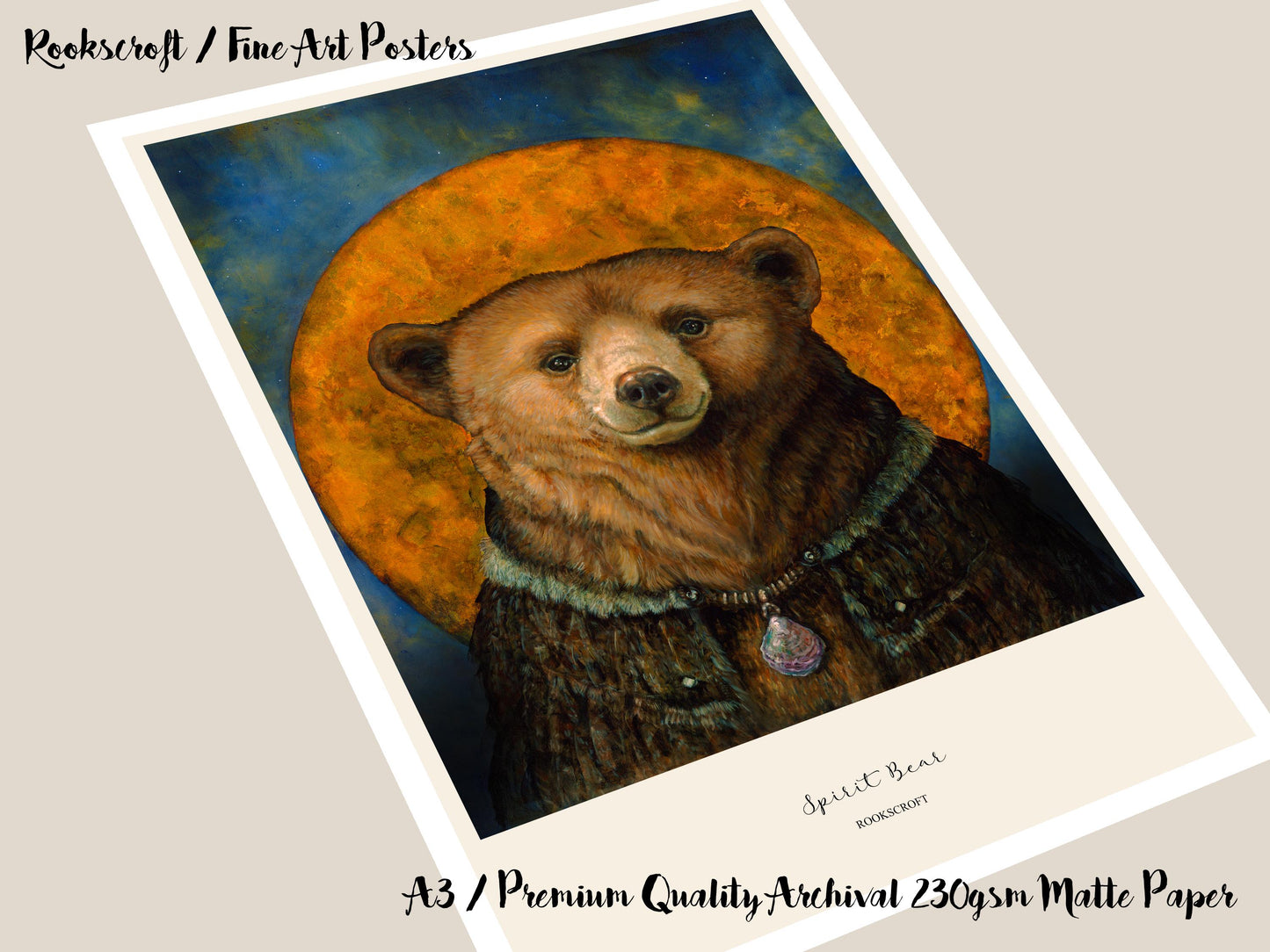 Spirit Bear Art Poster