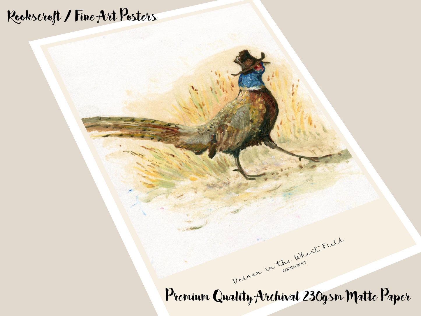 Vernon in the Wheat Field Art Poster